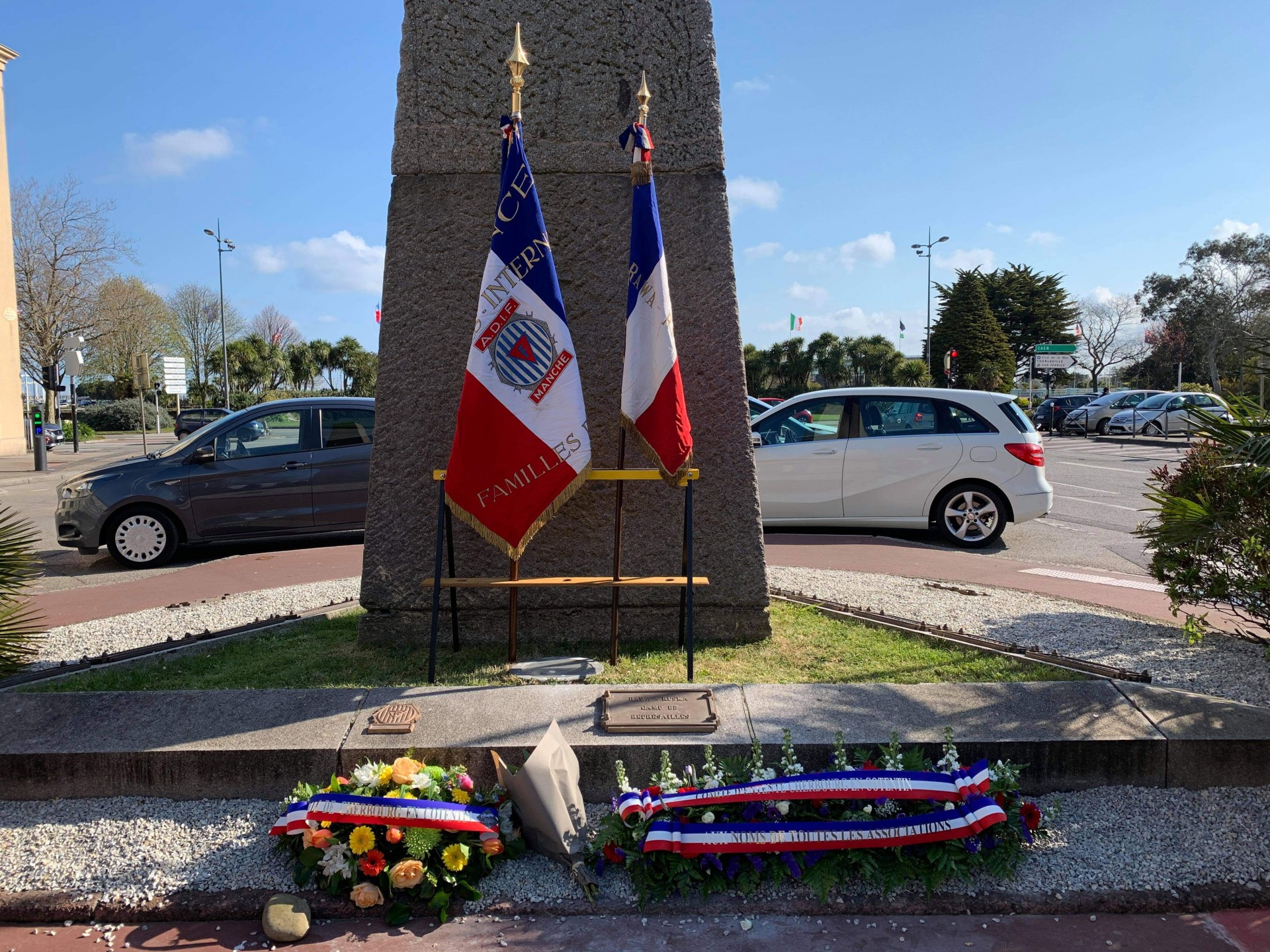 Inauguration de la plaque de Cherbourg, 13 avril 2021